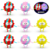 3D silicone decompression staring coal ball toy