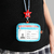 Contrast color soft shell card holder