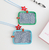 Contrast color soft shell card holder