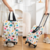 Portable foldable pull rod shopping cart
