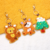 Custom-shaped felt embroidery pendants
