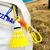Badminton pendant keychain
