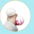 Peach-shaped stress-relief squeeze toy