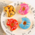 Donut squeeze stress-relief toy keychain