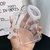 Transparent sliding cover card holder