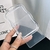 Transparent sliding cover card holder