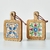 Ceramic solid wood cup Coaster