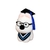 West Highland White Terrier Plush Graduation Doll