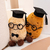Graduation Peanut and Potato Plush Dolls
