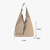Large-capacity triangular pouch handbag
