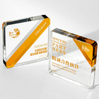 Two Colour Crystal Trophy