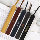 Leather retro bookmark