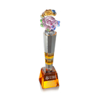 Colored Glaze Crystal Trophies