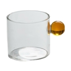 Glass Ball Handle Glass Cup