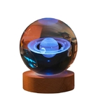 3D Engraved USB Colorful Crystal Ball Light