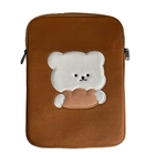 Embroidered Bear Tablet Bag