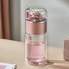 280ML Portable Glass Bottle with Infuser
