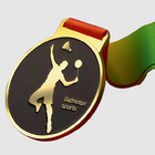 Badminton Metal Medal