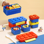 Creative Building Block Double Layer Lunch Box