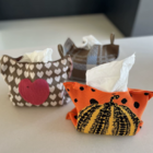 Knitted tissue bag