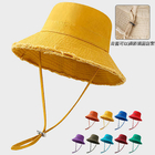 CustomizationFrayed Solid‑Color Cotton Bucket HatCorporate Gifts